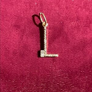 Gold Initial 'L' Pendant Necklace Charm - Women Jewelry Necklace